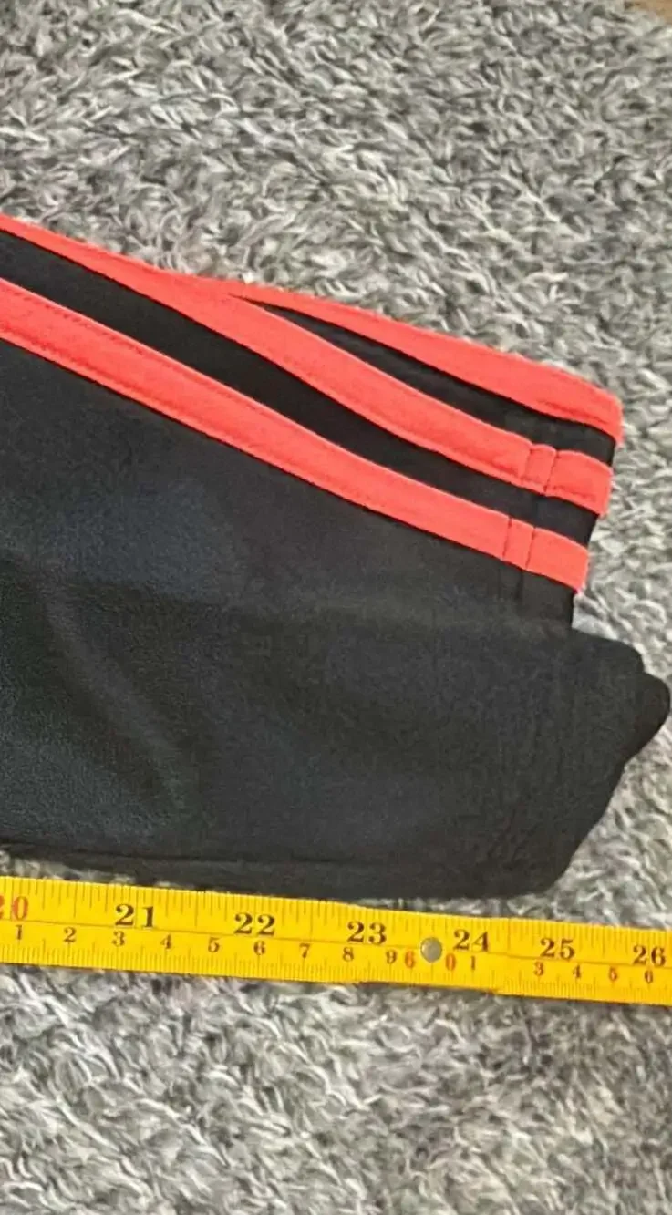 NWT Adidas Kids Tiro Essential Essential Black/Semi Lucid Red size Medium